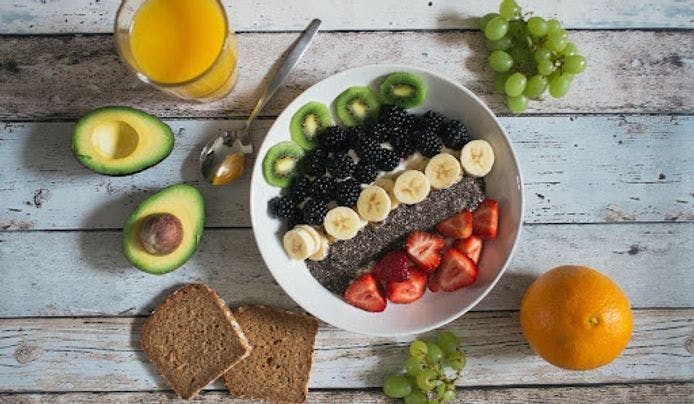 Healthy food on the table