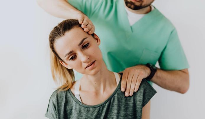 an image of a person getting a massage having high emotional intelligence